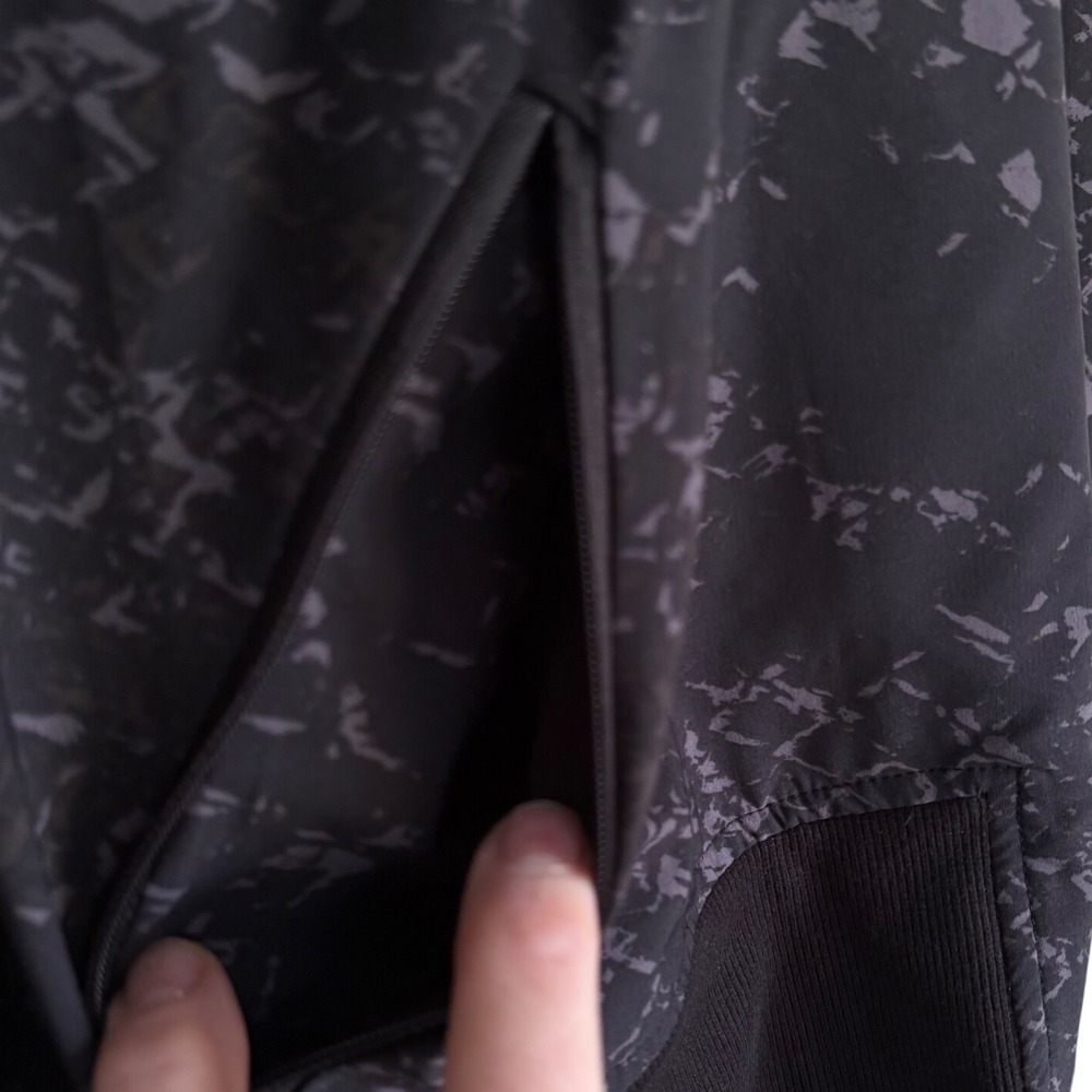Lane Bryant Womens Plus Size 20 Black Grey Abstract Print Zip Up Track Jacket - Picture 5 of 8
